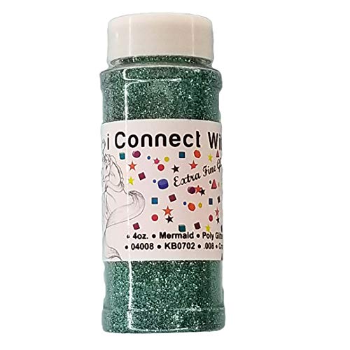 Product Cover Mermaid, Extra Fine Poly Glitter 1/128, 4oz Shaker Bottle
