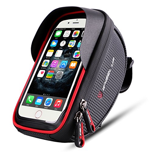 Product Cover Wallfire Bike Phone Mount Bag, Bicycle Frame Bike Handlebar Bags with Waterproof Touch Screen Phone Case