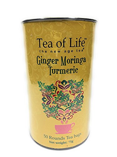 Product Cover Tea of Life Ginger Moringa Turmeric Tea 50 Rounds Tea Bags 75 g