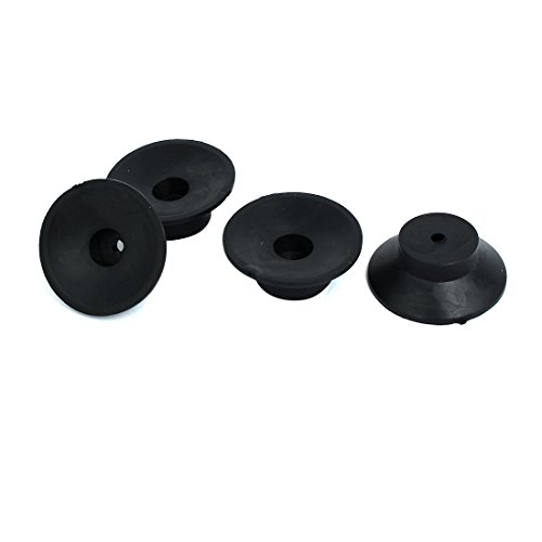 Product Cover uxcell 47mmx18mm Air Compressor Replacement Foot Pad Black 4pcs