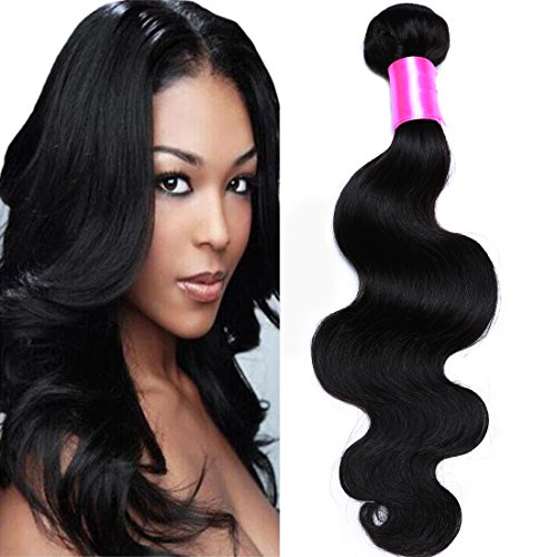 Product Cover Cranberry Hair Brazilian Body Wave Hair 22 Inch One Bundle 100% Unprocessed Virgin Human Hair Weft Extensions 100G Nature Black Color( One Bundle )