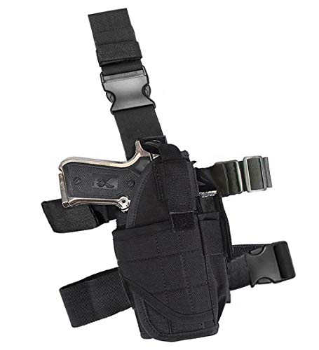 Product Cover Terrernce Molle Tactical Pistol Thigh Gun Holster, Drop Leg Holster, Right Hand Adjustable