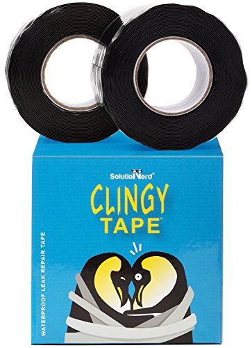 Product Cover 20 ft long Waterproofing Repair Tape, Rubber Silicone Seal Plumbers Self Fusing Rubberized Leak Tape 950 PSI By SolutioNerd