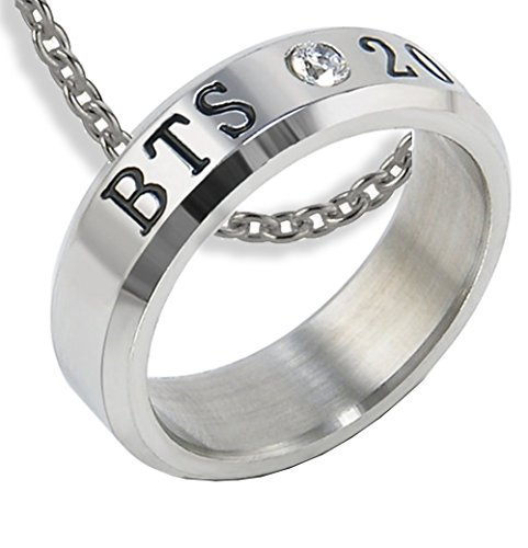 Product Cover NationInFashion Rings for BTS Fans Jewelry (BTS Ring with Metal Chain)