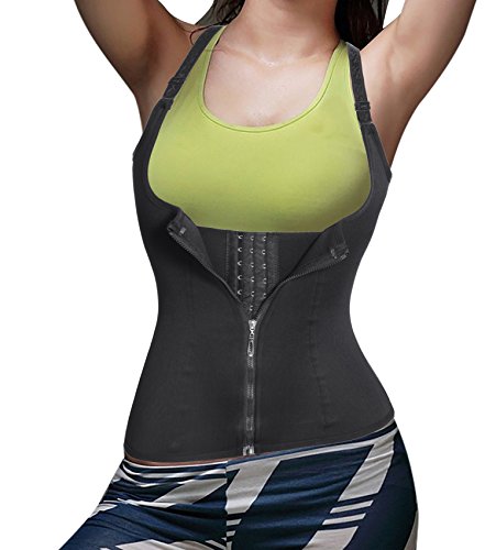 Product Cover Eleady Women's Underbust Corset Waist Trainer Cincher Steel Boned Body Shaper Vest with Adjustable Straps