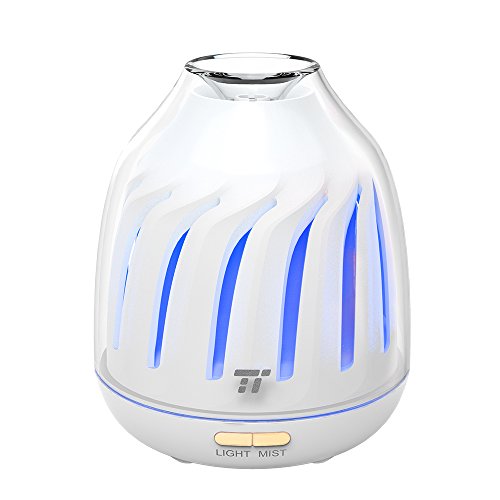 Product Cover TaoTronics Mini Oil Diffuser 120ml, Easy Use Ultrasonic Air Diffusers for Essential Oils, Aromatherapy Essential Oil Diffuser with Auto Shut-off, 5 Color LED Lights BPA-free for Home Office