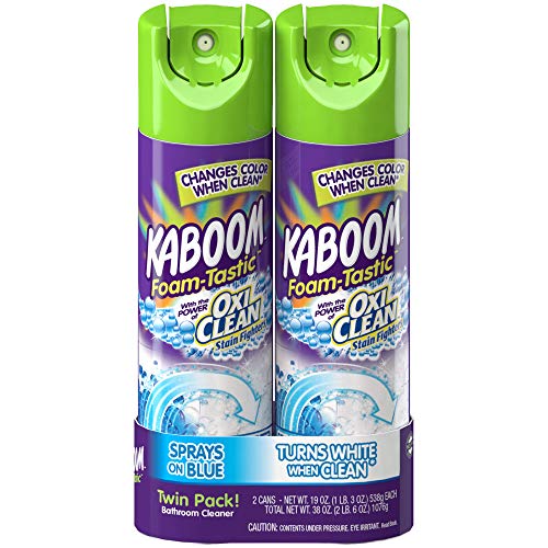 Product Cover Kaboom Foam-Tastic OxiClean Bathroom Cleaner, 38 Ounce (Pack of 2 Twin Packs, 4 Total)