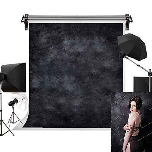 Product Cover Kate 5x7ft/1.5m(W) x2.2m(H) Black Photo Backdrop Black Textured Backgrounds Professional Portrait Photography Studio Prop