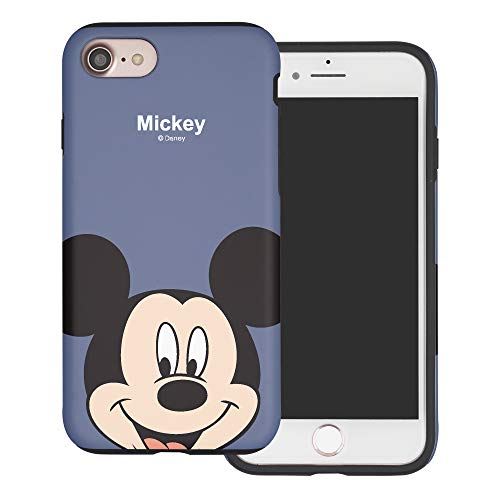 Product Cover iPhone 8 / iPhone 7 Case, Cute Mickey Mouse Layered Hybrid [TPU + PC] Bumper Cover [Shock Absorption] for iPhone8 / iPhone7 (4.7inch) - Look Mickey Mouse
