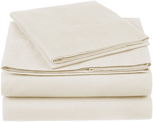 Product Cover Pinzon 300 Thread Count Organic Cotton Bed Sheet Set - Twin, Natural