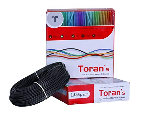 Product Cover Toran DMAK 1sqmm Wire, 90m Coil (Black, WIRE147)