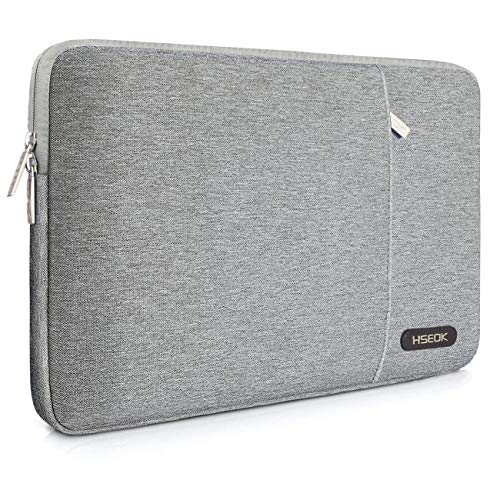 Product Cover HSEOK 15.6-Inch Laptop Case Sleeve, Compatible with Most 15.6-Inch Laptop Dell/Asus/Acer/HP/Toshiba/Lenovo, Environmental-Friendly Spill-Resistant Case- Gray
