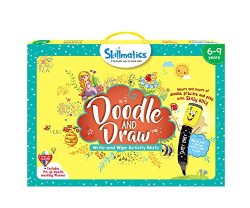 Product Cover Skillmatics Educational Game: Doodle and Draw (6-9 Years) | Learning & Activity Games | Sketching, Drawing, Creative, Art | Erasable & Reusable Mats