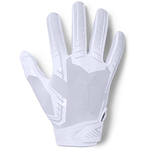 Product Cover Under Armour boys F6 Youth Football Gloves White (100)/White Youth Large