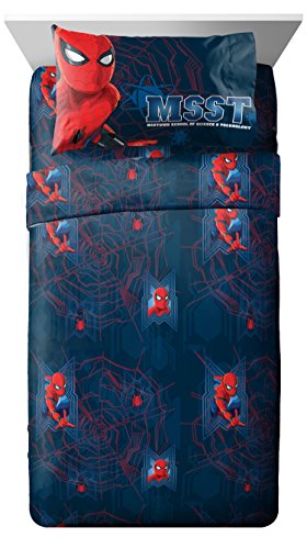 Product Cover Marvel Spiderman Homecoming Attack 3 Piece Twin Sheet Set, 3