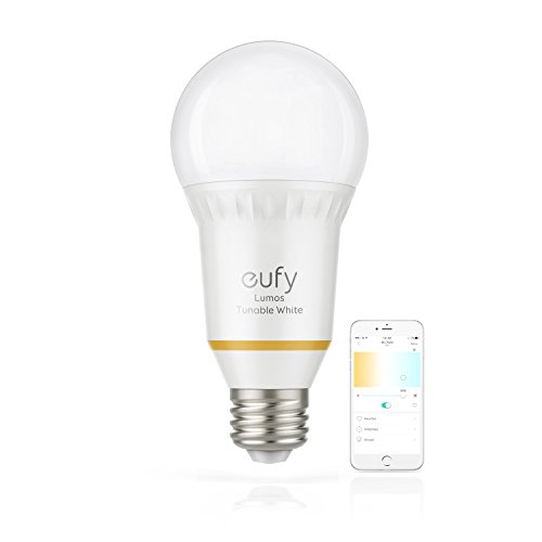 Product Cover eufy Lumos Smart Bulb by Anker, Works with Amazon Alexa and Google Assistant, No Hub Required, Wi-Fi, 60W Equivalent, Dimmable LED Light Bulb, A19, E26, 800 Lumens (Tunable White)