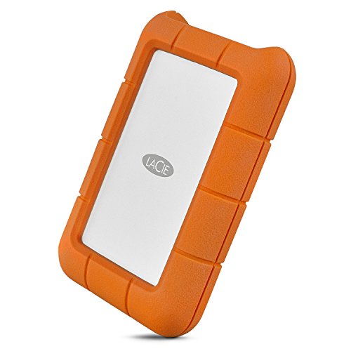 Product Cover LaCie Rugged Thunderbolt USB-C 4TB External Hard Drive Portable HDD - USB 3.0 compatible, Drop Shock Dust Water Resistant, Mac and PC Computer Desktop Workstation Laptop, 1 Mo Adobe CC (STFS4000800)