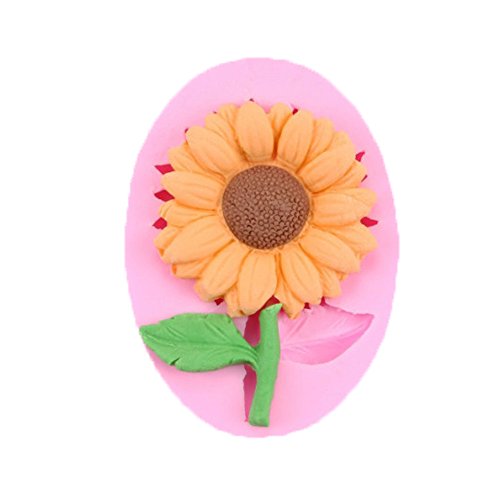 Product Cover SPHTOEO Silicone Sunflower Mold Cake Decorating Chocolate Sugar Craft Mould (Leaf)