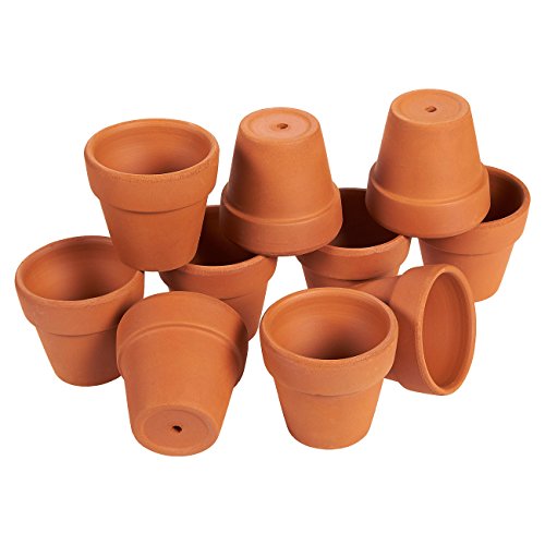 Product Cover Terra Cotta Pots - 10-Count Terracotta Pots, 2.6-Inch Mini Flower Pots with Drainage Holes, Clay Flower Pots Small Ceramic Pottery Nursery Planters for Cacti and Succulent Plants