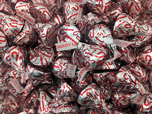 Product Cover Hershey's Candy Cane Mint Candy with Stripes and Candy Bits, Red Cane Silver Foil (Pack of 2 Pound)