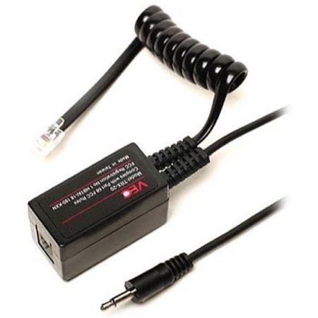 Product Cover VEC TRX-20 Telephone Call Recording adapter with 3 ft. cord and 3.5mm plug.