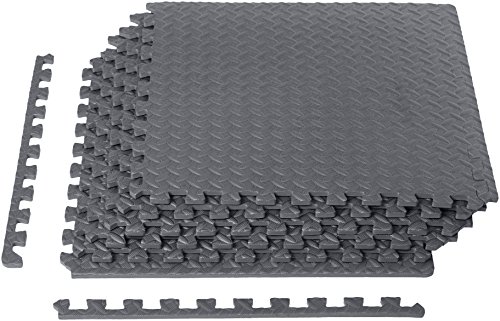 Product Cover AmazonBasics Puzzle Exercise Mat with EVA Foam Interlocking Tiles - Grey