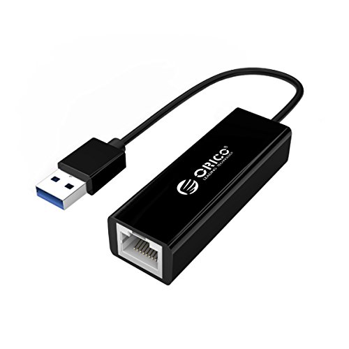Product Cover ORICO USB 3.0 to Gigabit Ethernet Network Adapter - USB to RJ45 NIC LAN Adapter and Converter, Perfect for Laptops, Desktops, Tablets - Black