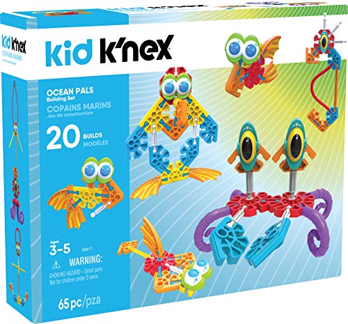 Product Cover K'nex Kid Ocean Pals Building Set - 65Piece - Ages 3 & Up Preschool Educational Toy Building Set