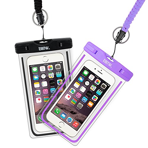 Product Cover EOTW 2 Pack IPX8 Universal Waterproof Case for Smartphone Device to 6