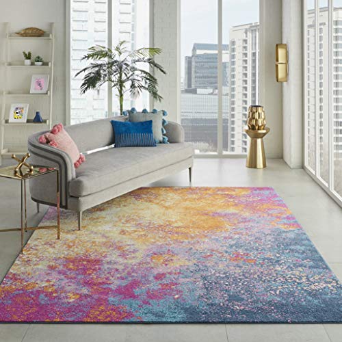 Product Cover Nourison  Passion Modern Abstract Colorful Sunburst Area Rug, 8' x  10'