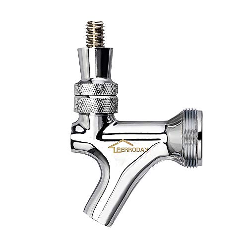 Product Cover FERRODAY Stainless Steel Core Draft Beer Faucet Polished Beer Faucet for Keg Tap Tower Beer Shank and Kegerator(Beer Faucet)