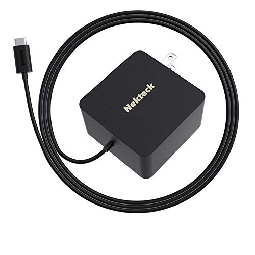 Product Cover USB C Charger, Nekteck 45W Type C Laptop Charger with Power Delivery, USB-IF Certified, Built-in 6ft Cable for MacBook 12 inch, Dell XPS, Pixel 3/XL, Galaxy, Nintendo (NOT Ideal for Note10/S10/10+PPS)