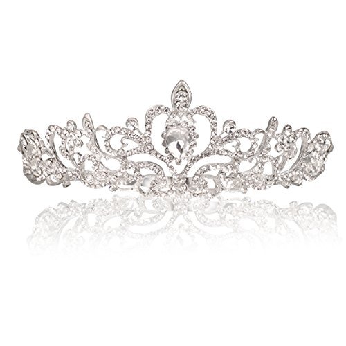 Product Cover Vinida Crystal Tiara Crown Headband for Wedding Prom Bridal Birthday (Style 4)