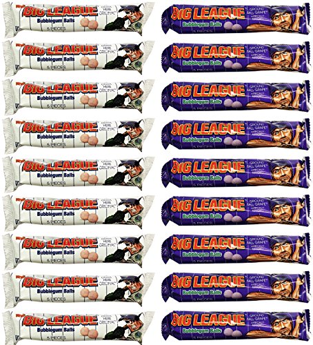 Product Cover Big League Chew Chewing Gum Variety Pack of 18 (Outta Here Original and Ground Ball Grape)