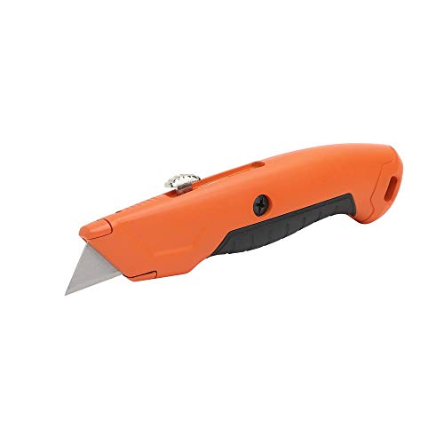 Product Cover HDX 377 784 x10 Retractable Utility Knife with Rubber Handle and 3 Position Locking Blade, Metal