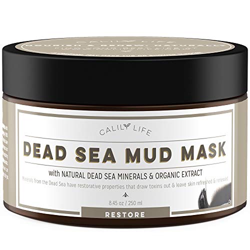Product Cover Calily Life Dead Sea Mud Mask Face Moisturizer Premium Treatment for Acne, Oily Skin and Blackheads Organic Deep Pore Cleansing Anti-Aging Formula for Fine Lines and Wrinkles - 8.45 oz