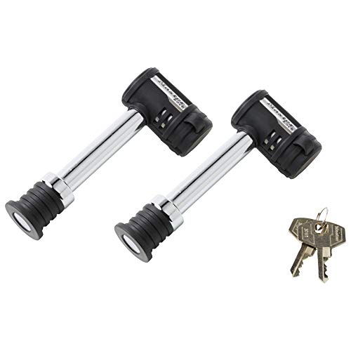 Product Cover Master Lock 1479TAT 2 Pack Barbell Trailer Hitch Reciever Lock, 2 Pack
