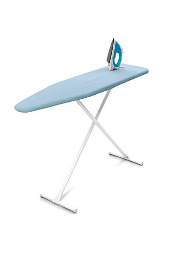 Product Cover Homz T-Leg Steel Top Ironing Board with Foam Pad, Sky Blue Cover