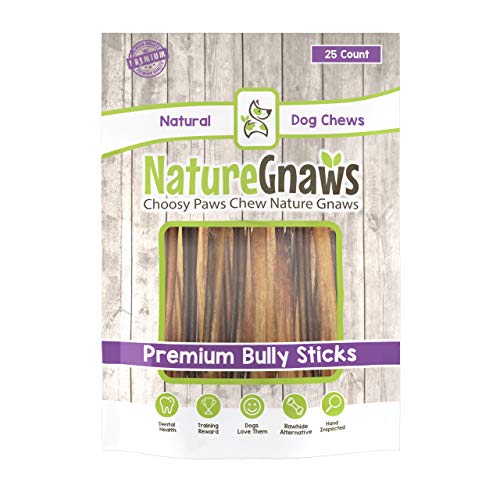 Product Cover Nature Gnaws Extra Thin Bully Sticks 5-6