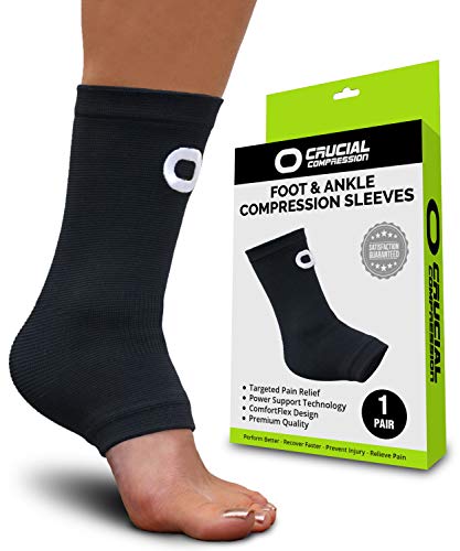 Product Cover Ankle Brace Compression Sleeve for Men & Women (1 Pair) - BEST Ankle Support Foot Braces for Pain Relief, Injury Recovery, Swelling, Sprain, Achilles Tendon Support, Heel Spur, Plantar Fasciitis Socks