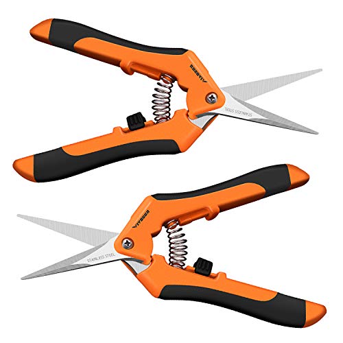 Product Cover VIVOSUN Gardening Hand Pruner Pruning Shear with Straight Stailess Steel Blades (2Pack Orange)