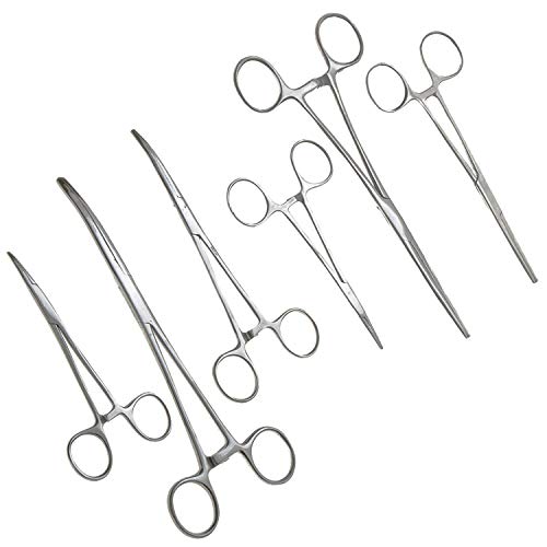 Product Cover Ultimate Hemostat Set, 6 Piece Ideal for hobby tools, electronics, fishing and taxidermy (8