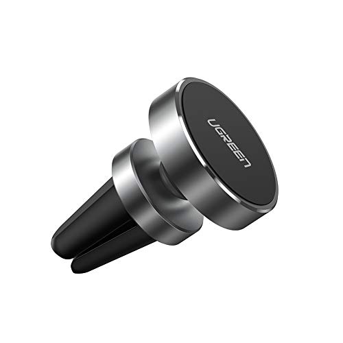Product Cover UGREEN Magnetic Car Mount Air Vent Magnet Cell Phone Holder Compatible for iPhone 8 7 6S 6 5S 5, Samsung Galaxy S7 Edge S6 S5 S4, LG G6 G6 G4 V20 Smartphone, Black