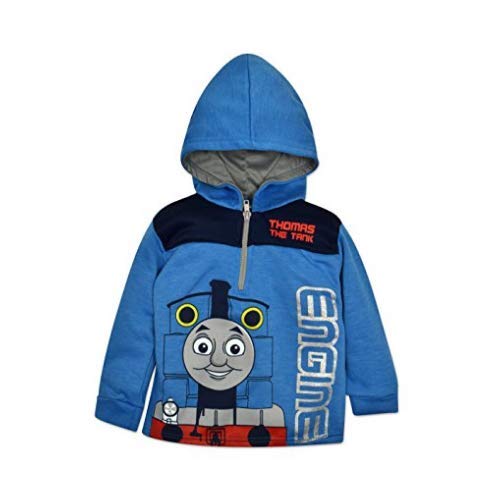 Product Cover Thomas & Friends the Tank Toddler Boys' Half Zip Pullover Hoodie Blue (3T)