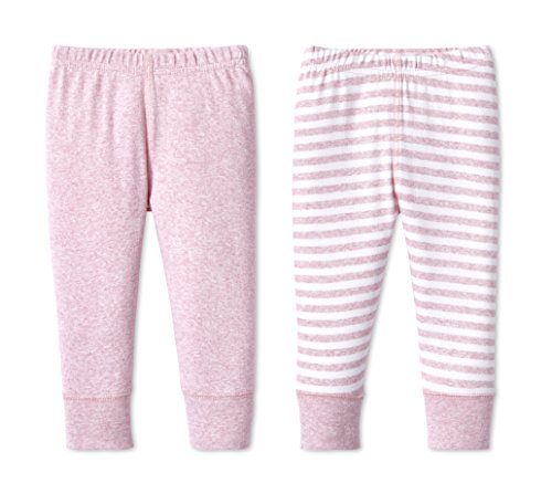 Product Cover Lamaze Organic Baby Lamaze Baby Girl Organic Essentials 2 Pack Pants, Pink, 6 Months