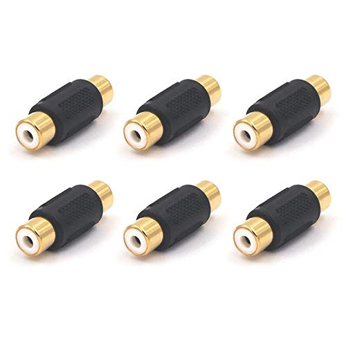 Product Cover VCE 6-Pack Gold Plated RCA Female to RCA Female Coupler