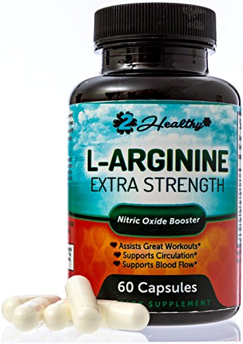 Product Cover Extra Strength L-Arginine - Nitric Oxide Booster Supplement, 1300mg L-Citrulline Malate Pills, AAKG, Beta Alanine, Great Pre Workout to NO Boost Muscle Growth, Vascularity & Energy in Men, 60 Capsules