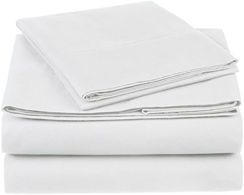 Product Cover Pinzon 300 Thread Count Organic Cotton Bed Sheet Set - Twin, White
