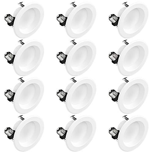 Product Cover Hyperikon 4 Inch LED Recessed Lighting, 9W (65 Watt Replacement), Dimmable Downlight, 3000K, UL, Energy Star, 12 Pack