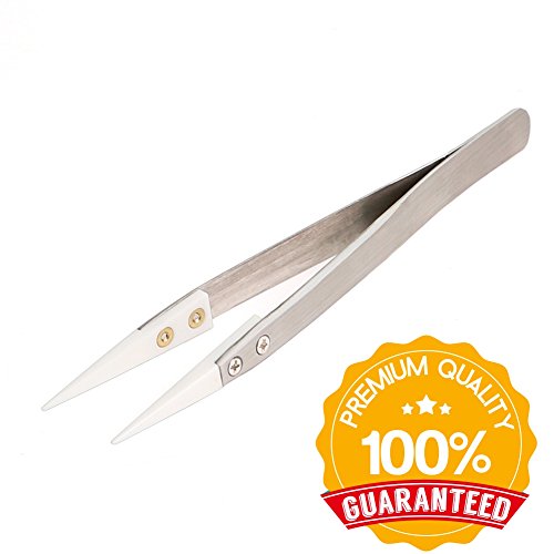 Product Cover Precision Ceramic tweezers Non-Conductive Anti-Static Highly Heat Resistant Plier